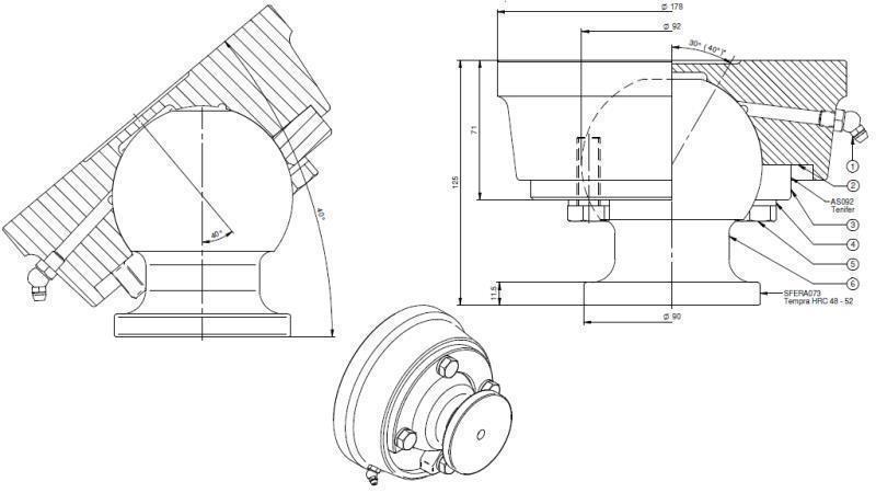 KULIČKA PRO TELESCOPICKÝ CYLINDR FI 92 max. 50 Tun
