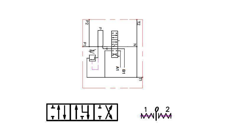 SCHÉMA ZAPOJENÍ 1xP40 HYDROMOTOR