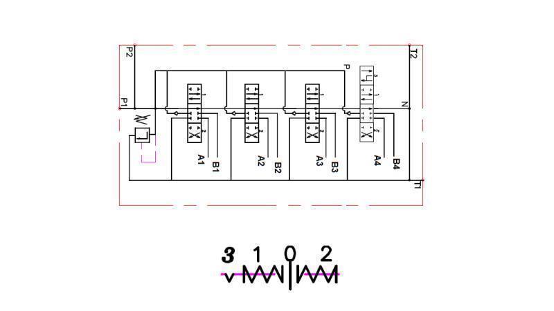 ELEKTRICKÉ SCHÉMA 4xP40 FLOATING