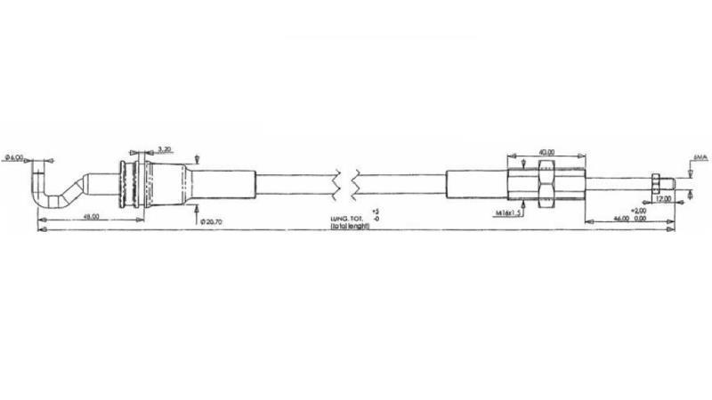 PLETENEC L=1000 - MORSE-rozměry