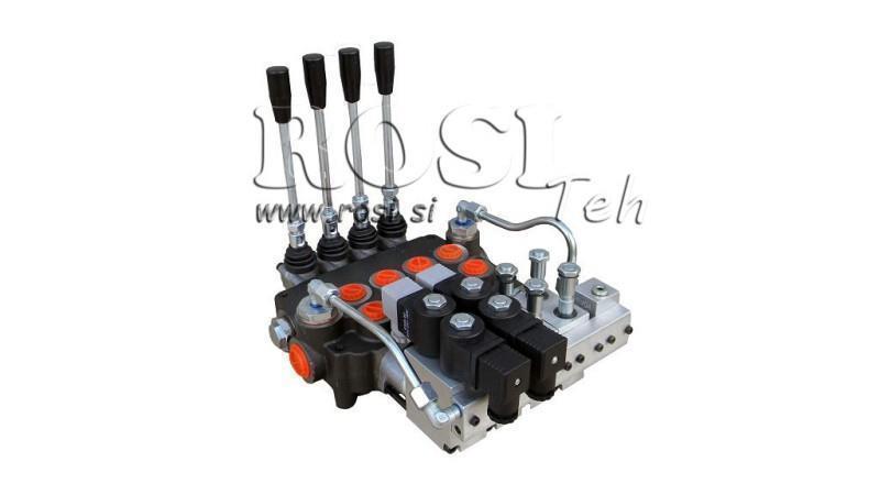 HYDRAULICKÝ VENTIL 4xP80 - EO 12V